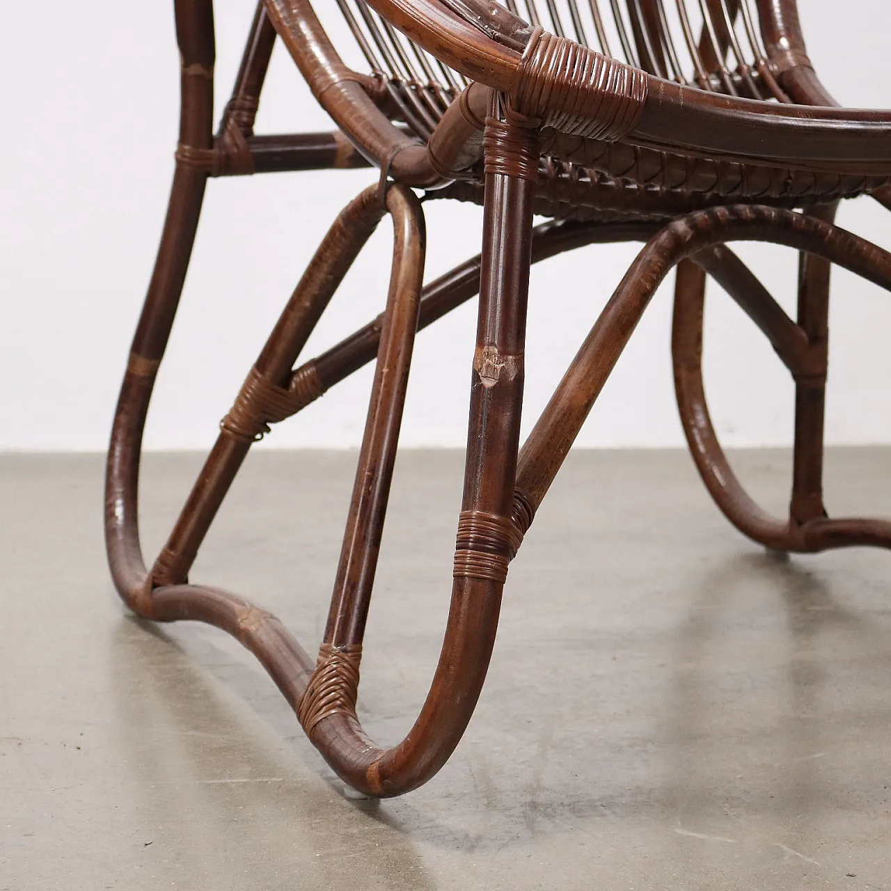 Bamboo armchair, late 20th century 6