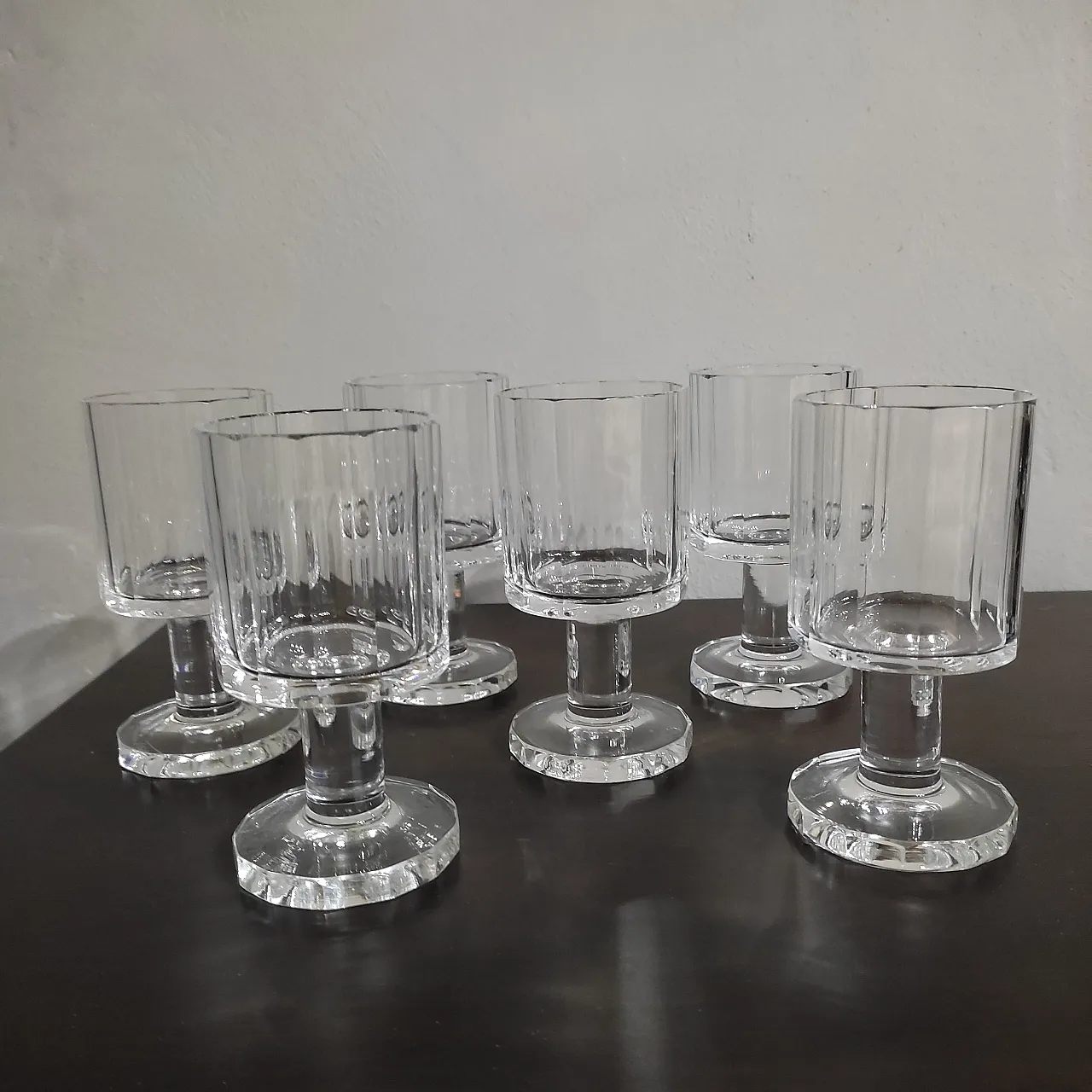 Set of Rosenthal crystal glasses, 80s 1