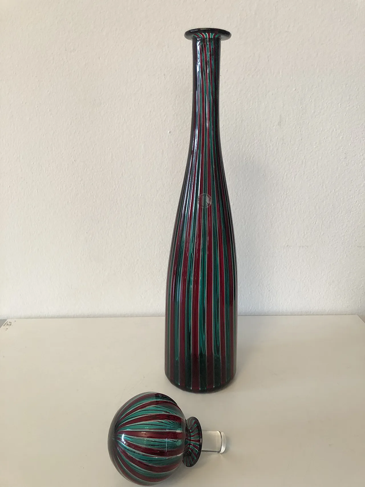 Morandiana bottle by Gio Ponti for Venini, 80s 1