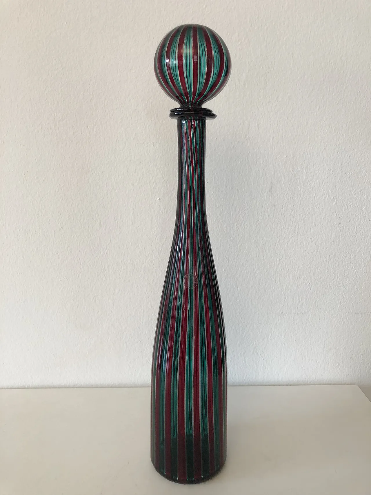 Morandiana bottle by Gio Ponti for Venini, 80s 2