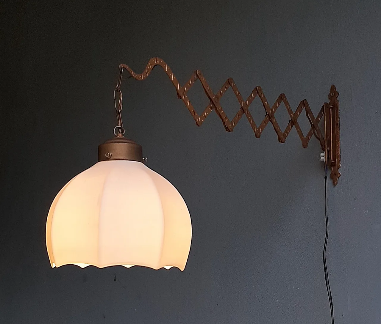 Wall lamp pantograph, 50s 8