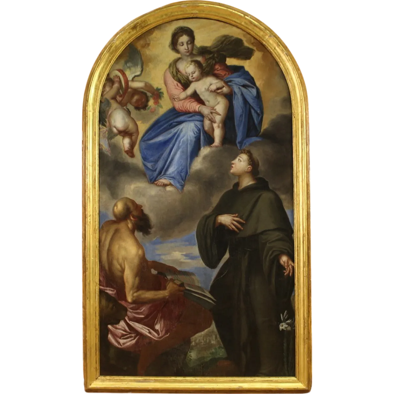 Venetian school, altarpiece with the Virgin and child, 17th century 16