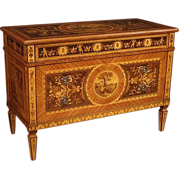 Louis XVI style inlay chest of drawers, 20th century