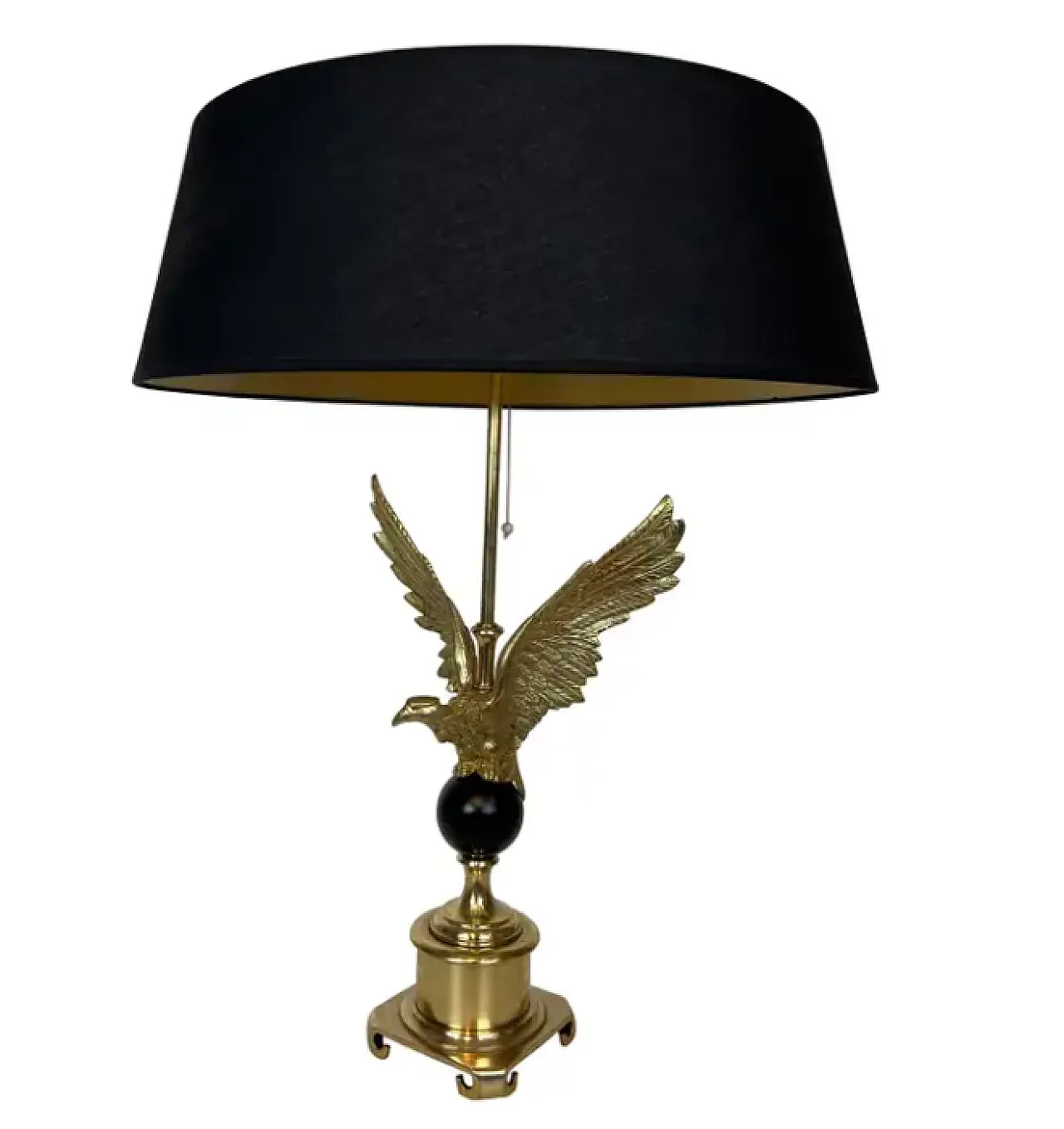 Royal eagle bronze table lamp in the style of Maison Charles, 1970s 1