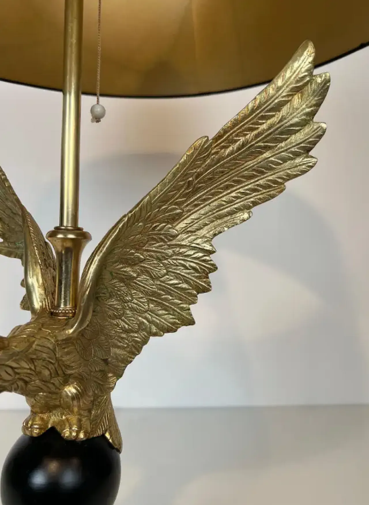 Royal eagle bronze table lamp in the style of Maison Charles, 1970s 8