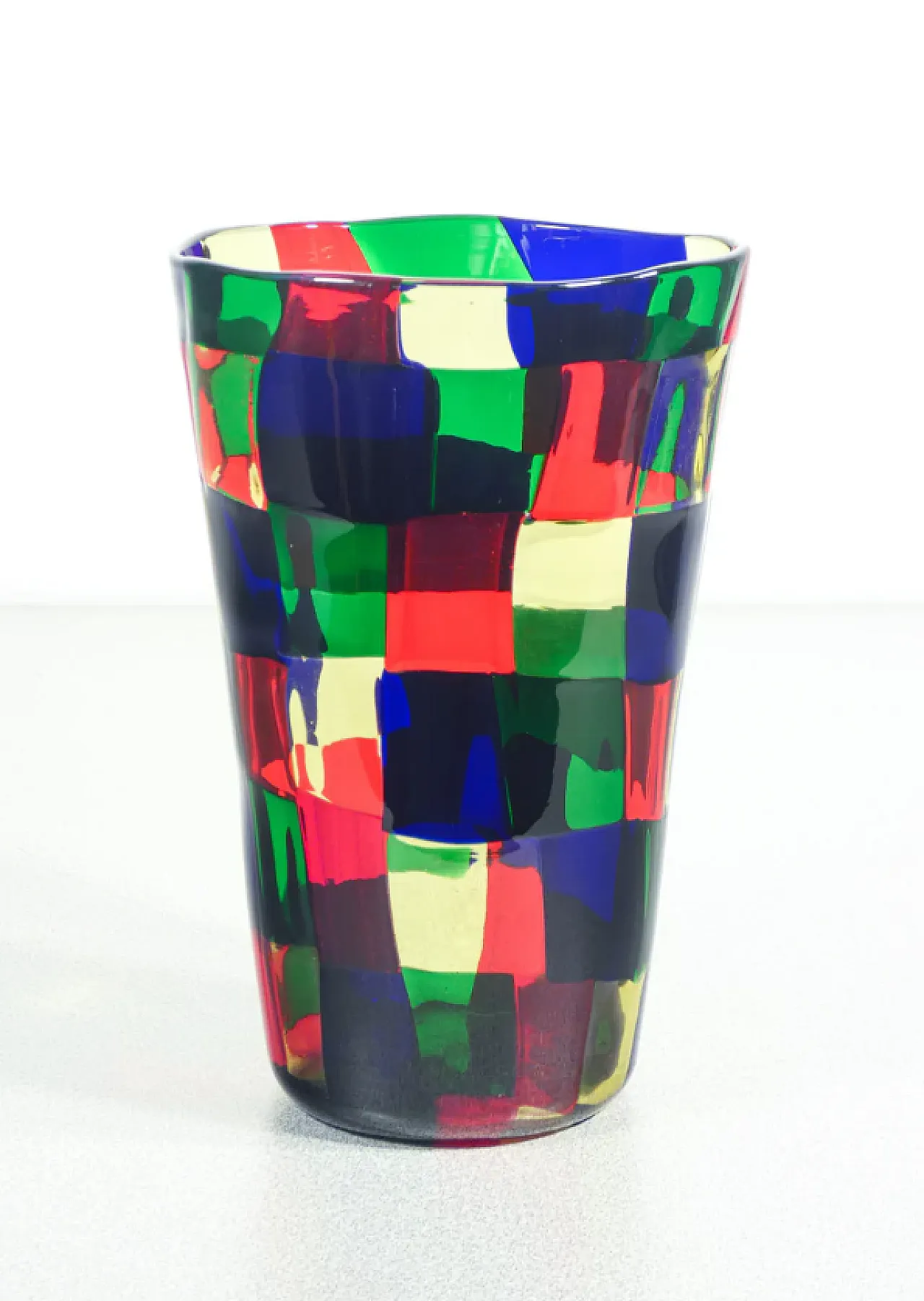 Vaso in vetro soffiato di Fulvio Bianconi per Venini, anni '50 2