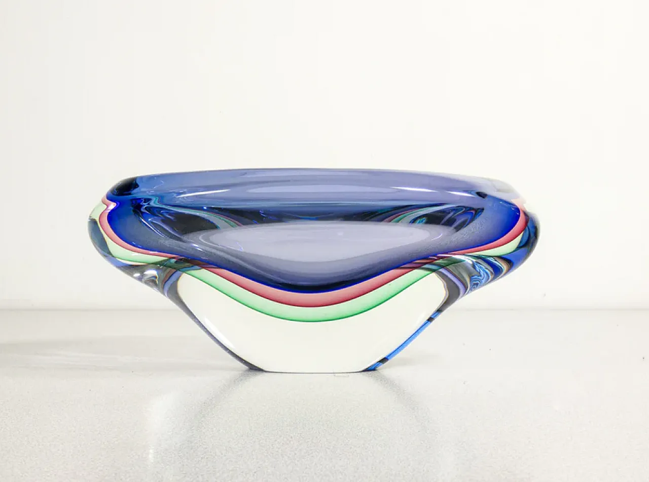 Blown Murano glass vase by Franco Schiavon, late 20th century 1