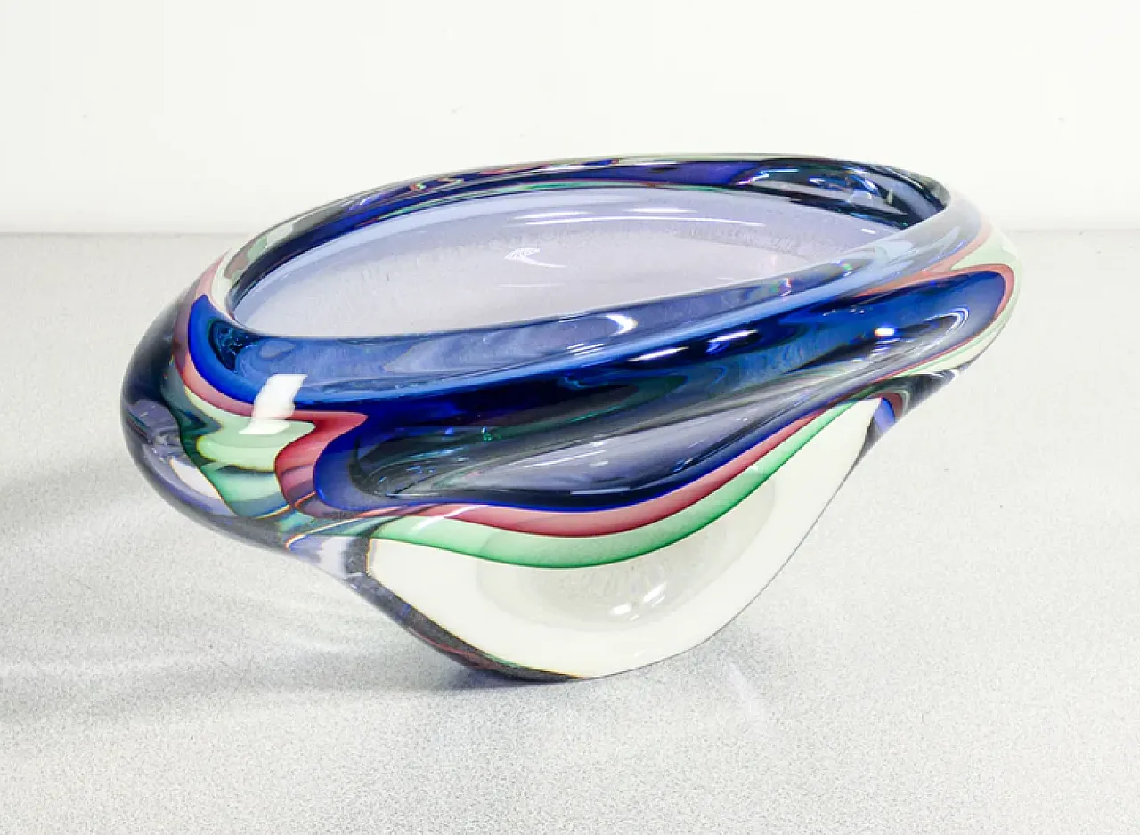 Blown Murano glass vase by Franco Schiavon, late 20th century 3