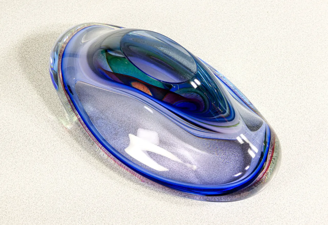 Blown Murano glass vase by Franco Schiavon, late 20th century 8