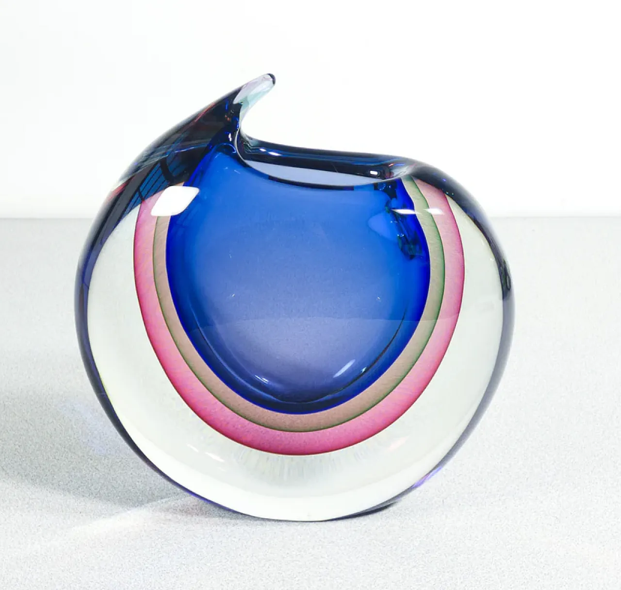 Blown Murano glass vase by Franco Schiavon, late 20th century 1