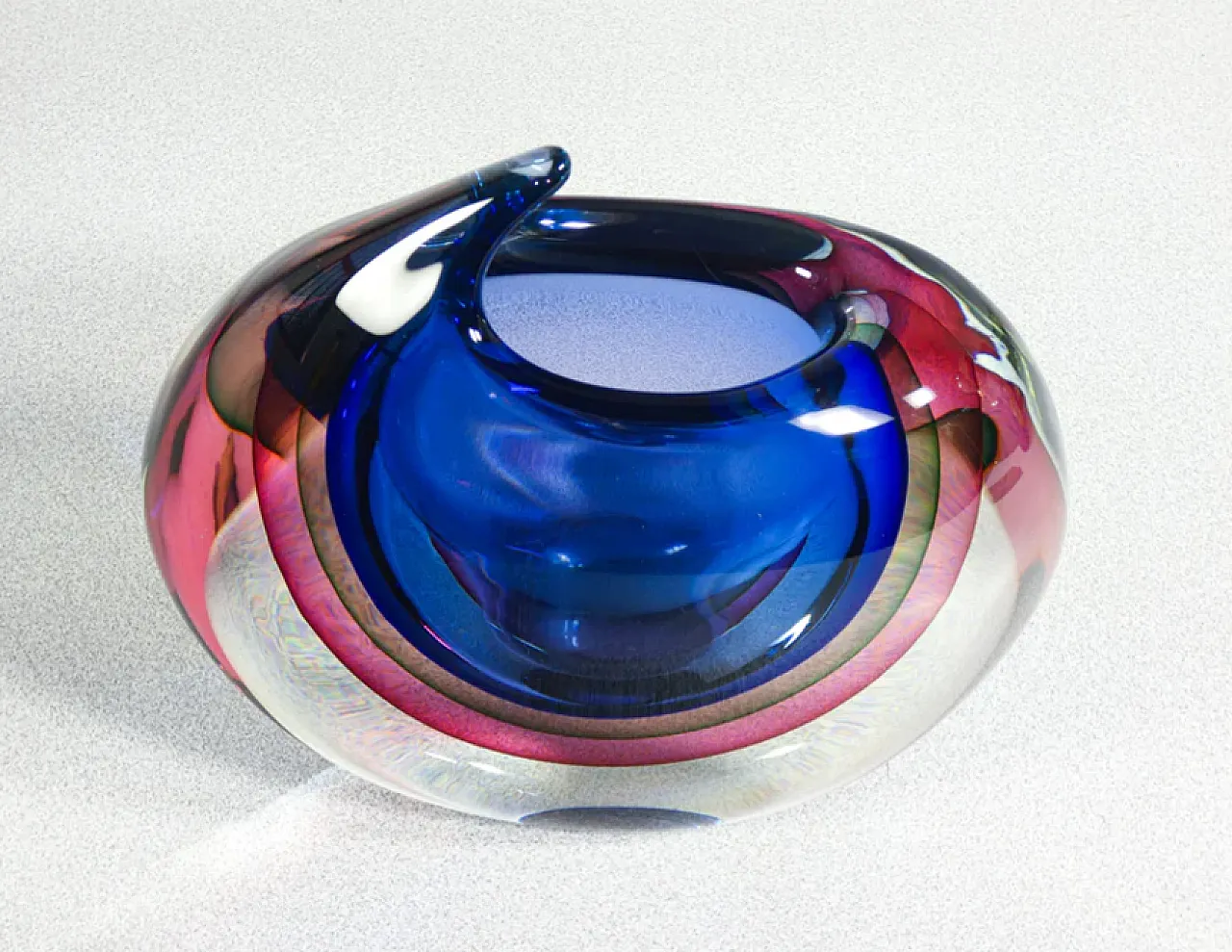 Blown Murano glass vase by Franco Schiavon, late 20th century 2