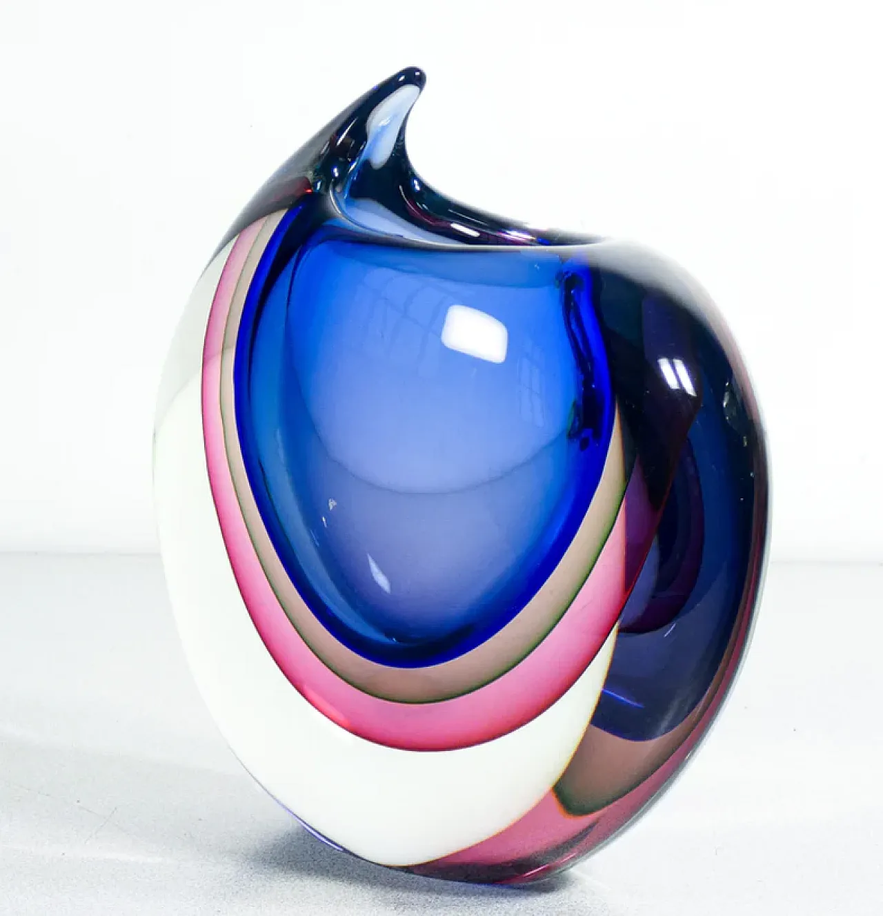 Blown Murano glass vase by Franco Schiavon, late 20th century 4