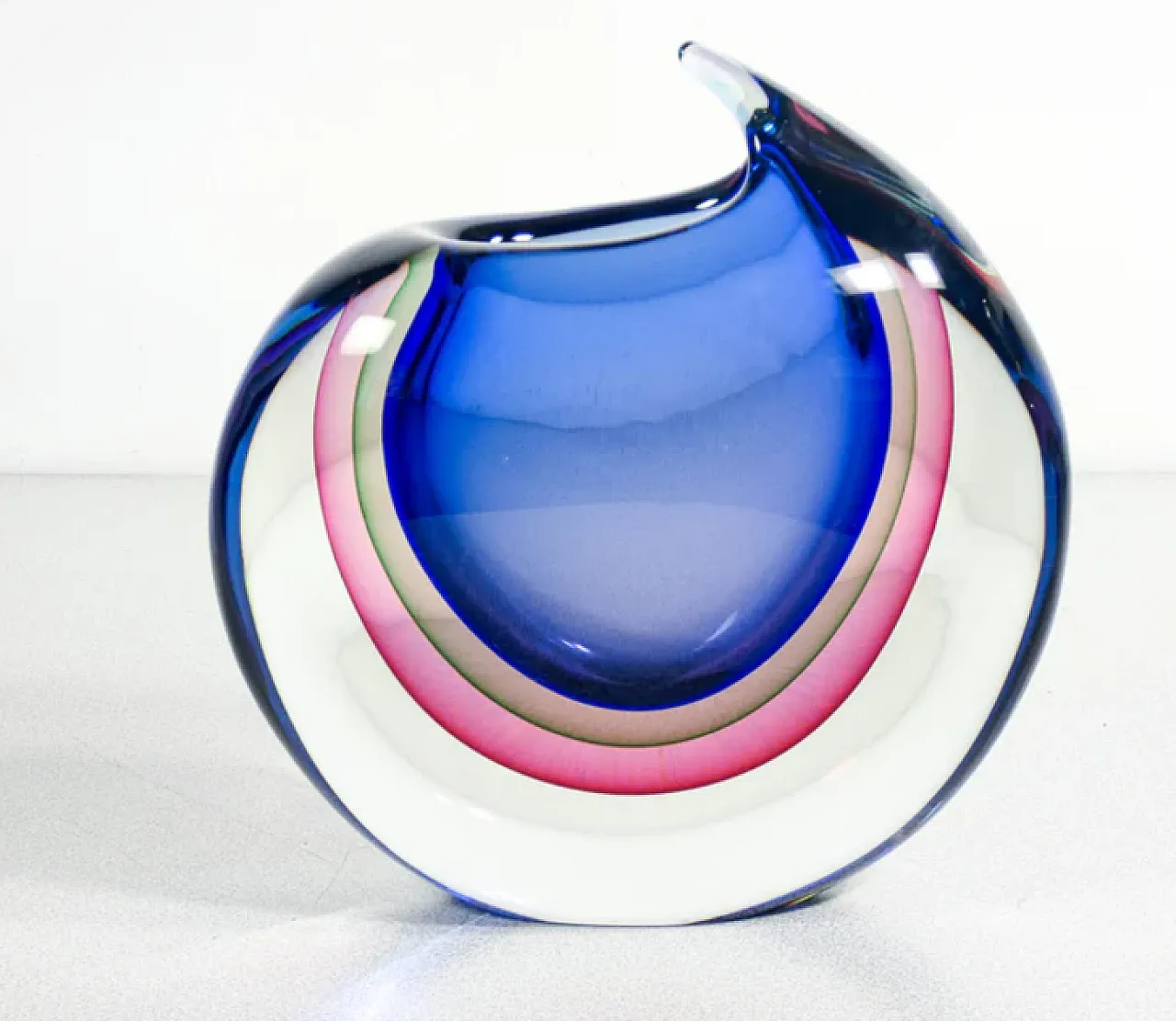 Blown Murano glass vase by Franco Schiavon, late 20th century 6