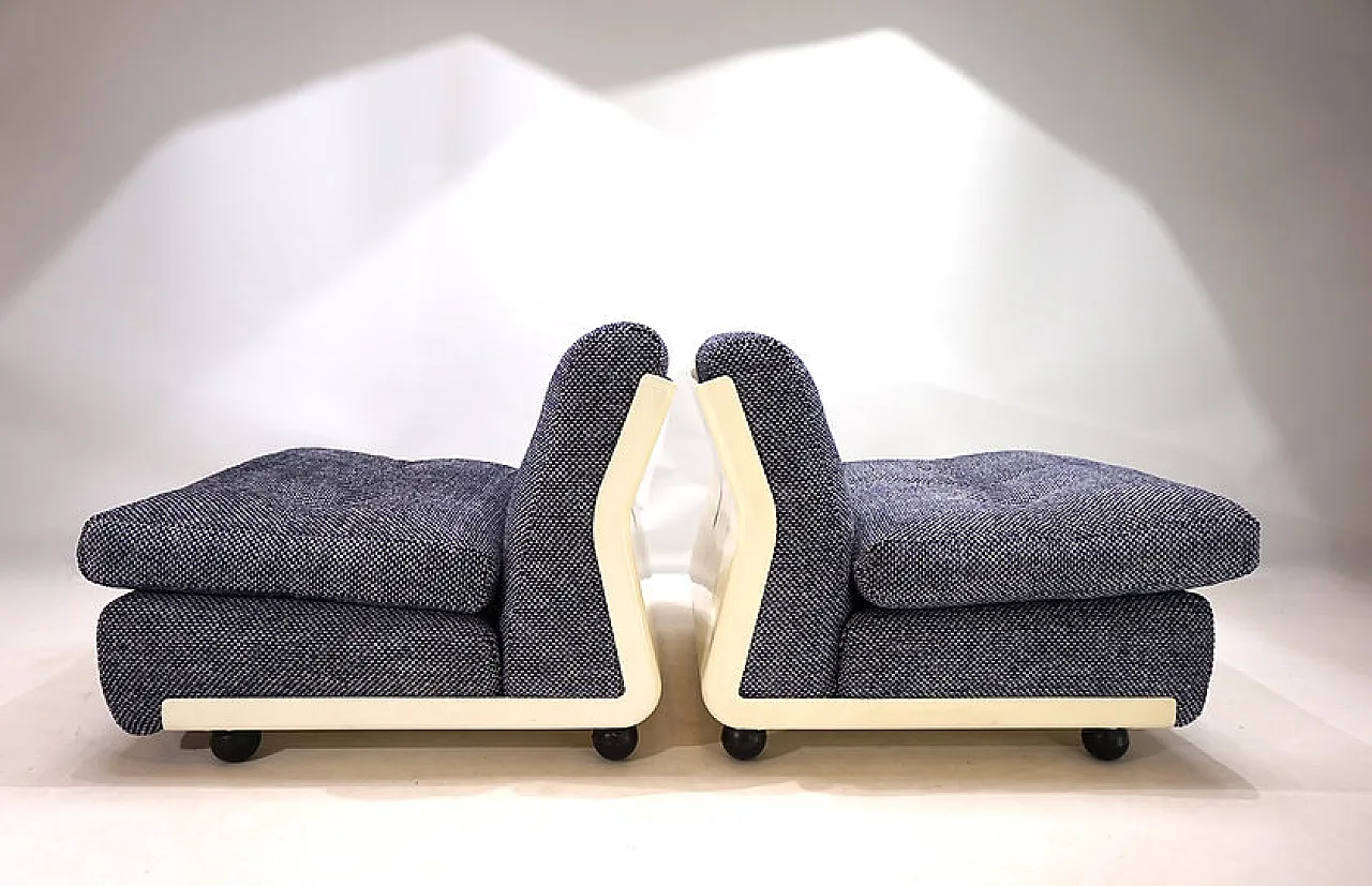 Pair of Amanta C&B Italia modular armchairs by Mario Bellini, 1970s 3