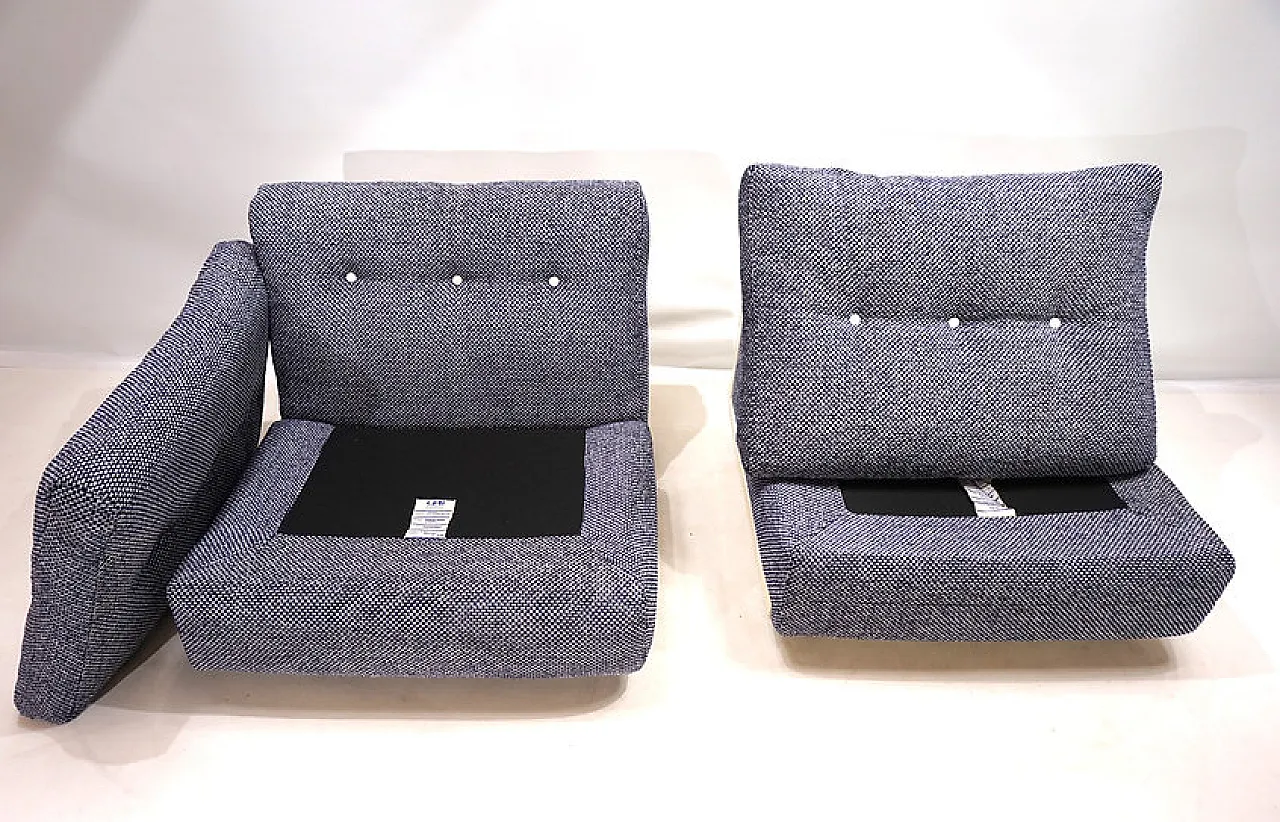 Pair of Amanta C&B Italia modular armchairs by Mario Bellini, 1970s 10