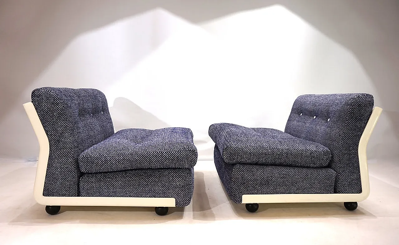 Pair of Amanta C&B Italia modular armchairs by Mario Bellini, 1970s 11