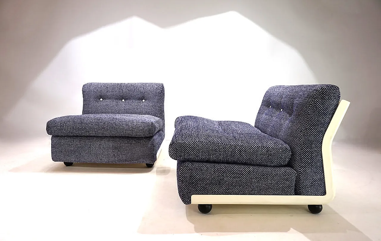 Pair of Amanta C&B Italia modular armchairs by Mario Bellini, 1970s 14