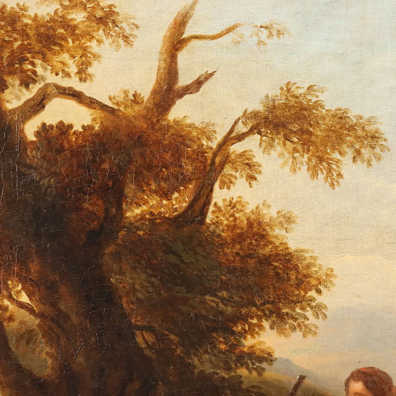 Landscape by Michiel Caree, oil on canvas, 18th century 8