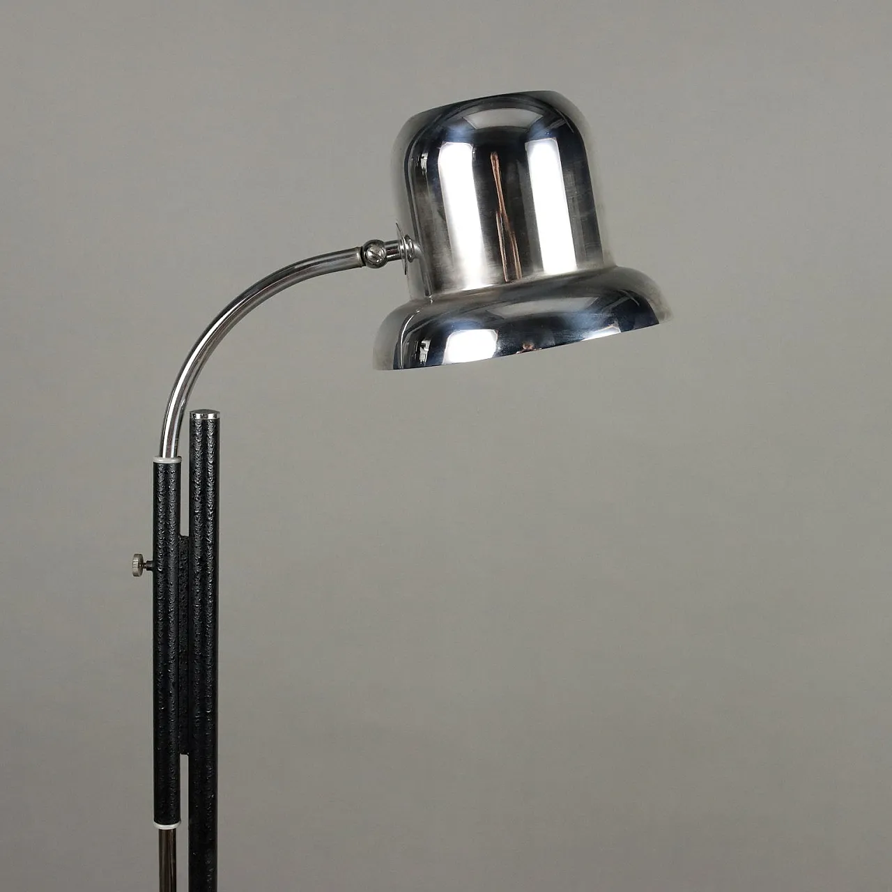 Enameled & chrome-plated aluminum adjustable floor lamp, 1960s 4