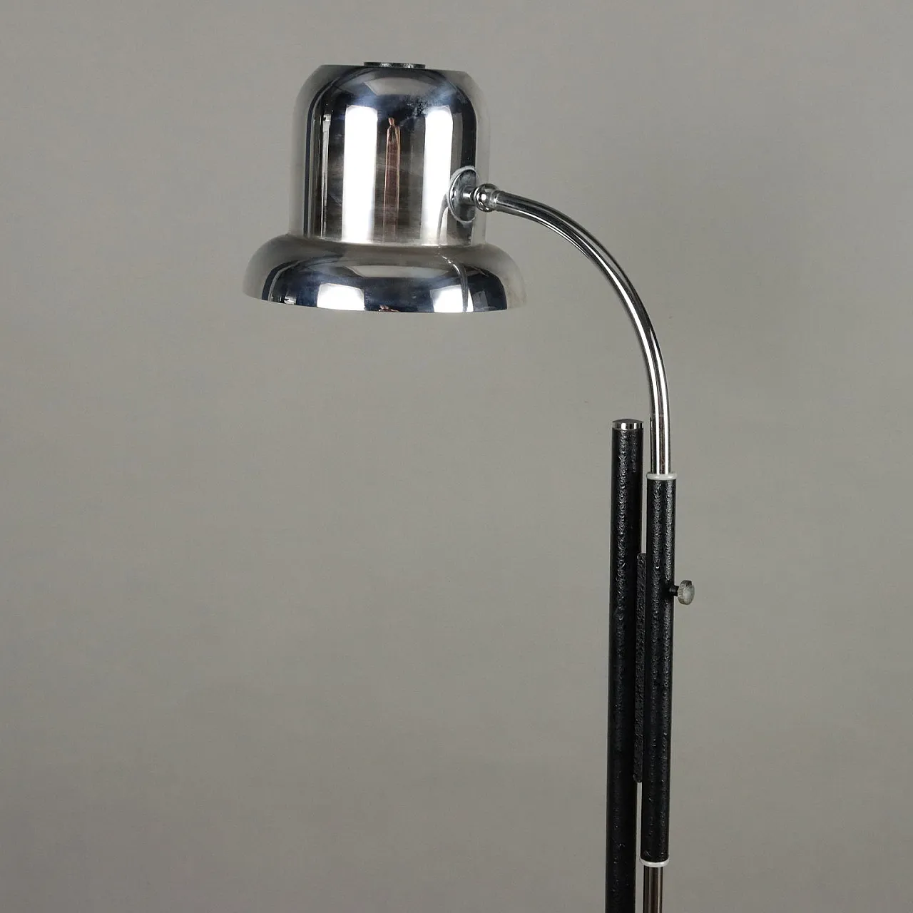 Enameled & chrome-plated aluminum adjustable floor lamp, 1960s 5