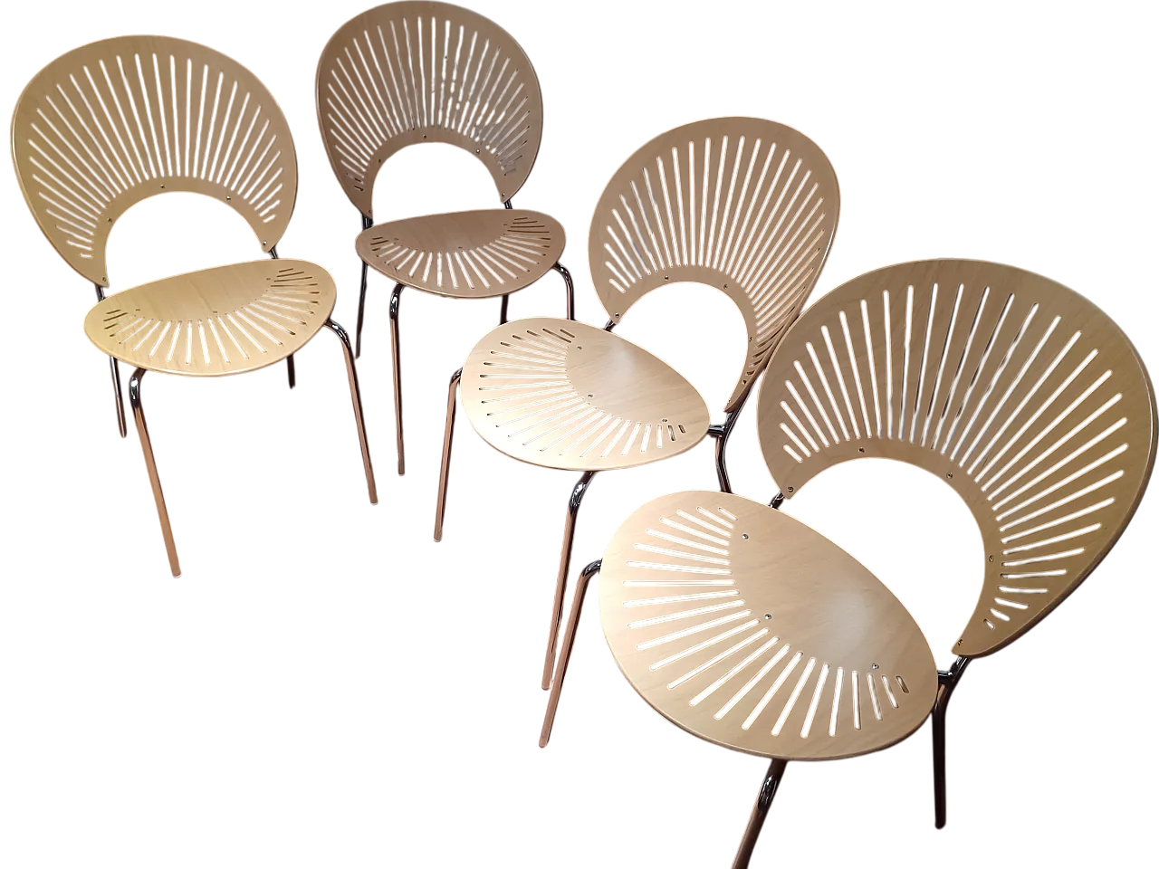 4 Nanna Ditzel Trinidad wooden chairs, 2000 8