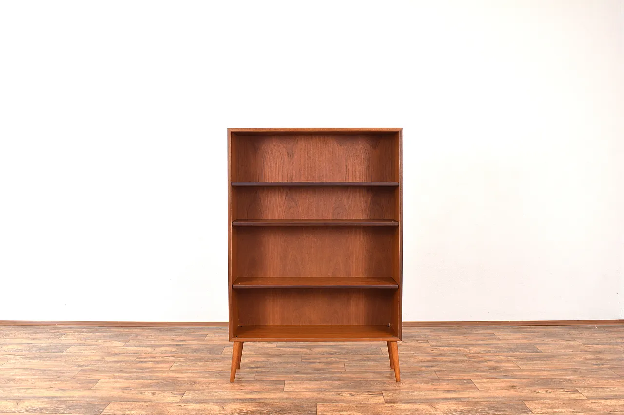 Mid-Century Danish Teak Bookcase, 1960s 1