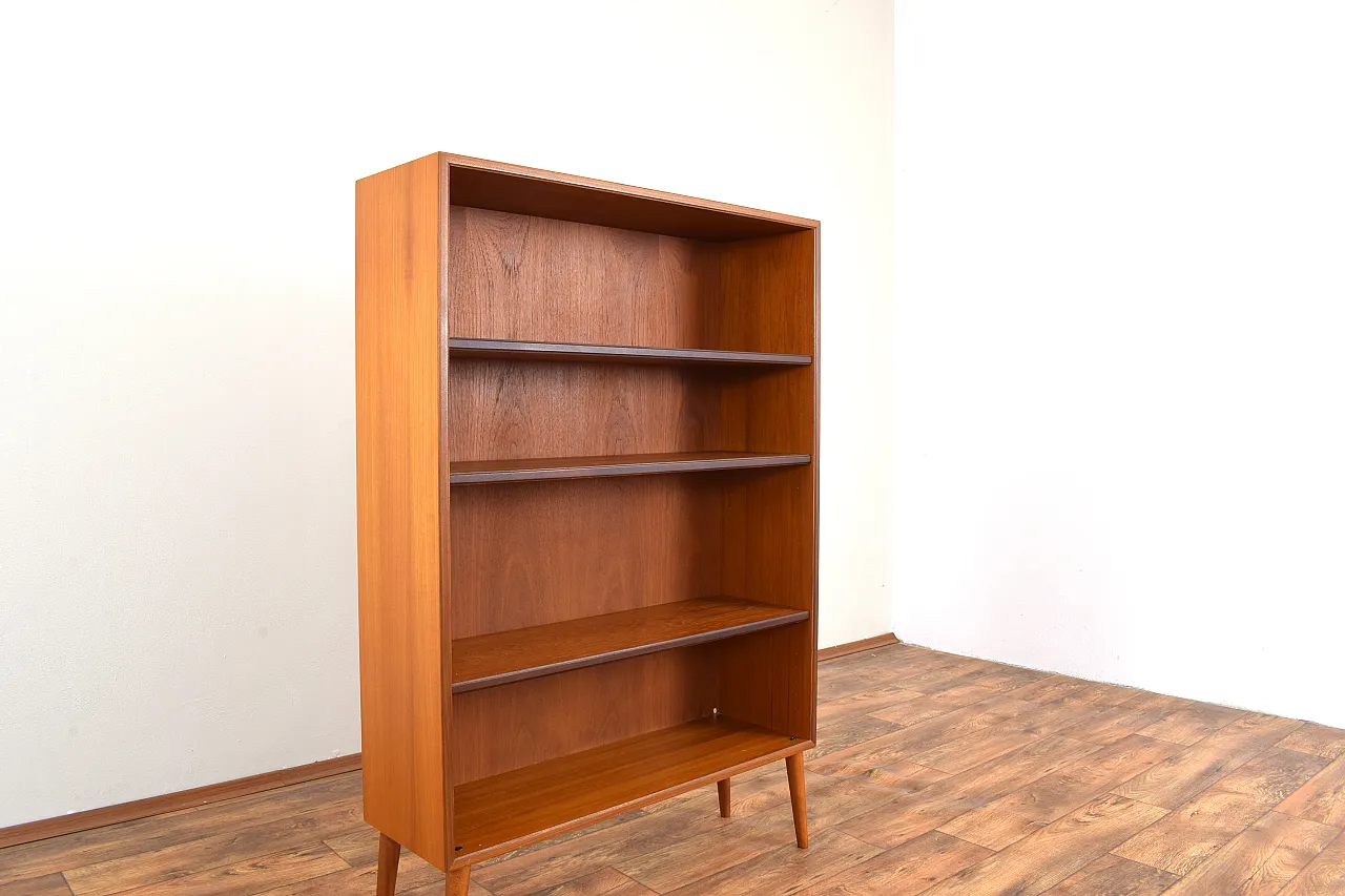 Mid-Century Danish Teak Bookcase, 1960s 6