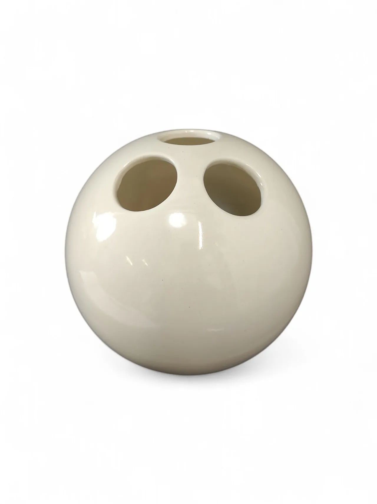 Iconic "Bowling" ceramic vase by E. Bioli for Il Picchio, 1970s 2