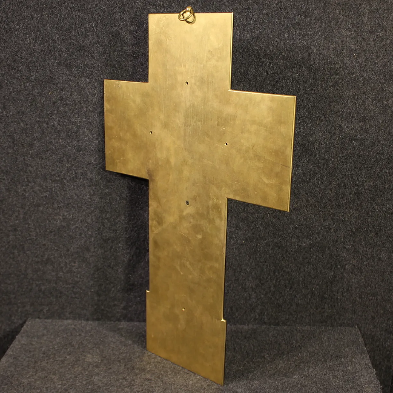 19th century gilded bronze crucifix signed Barbedienne 7