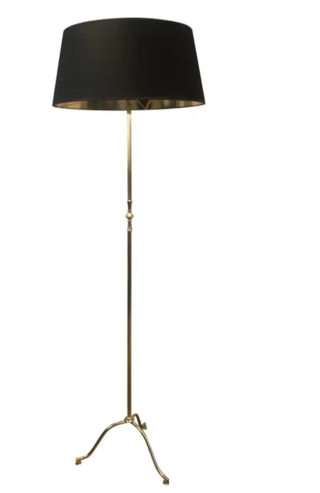 Brass floor lamp by Maison Jansen, 1940s 1