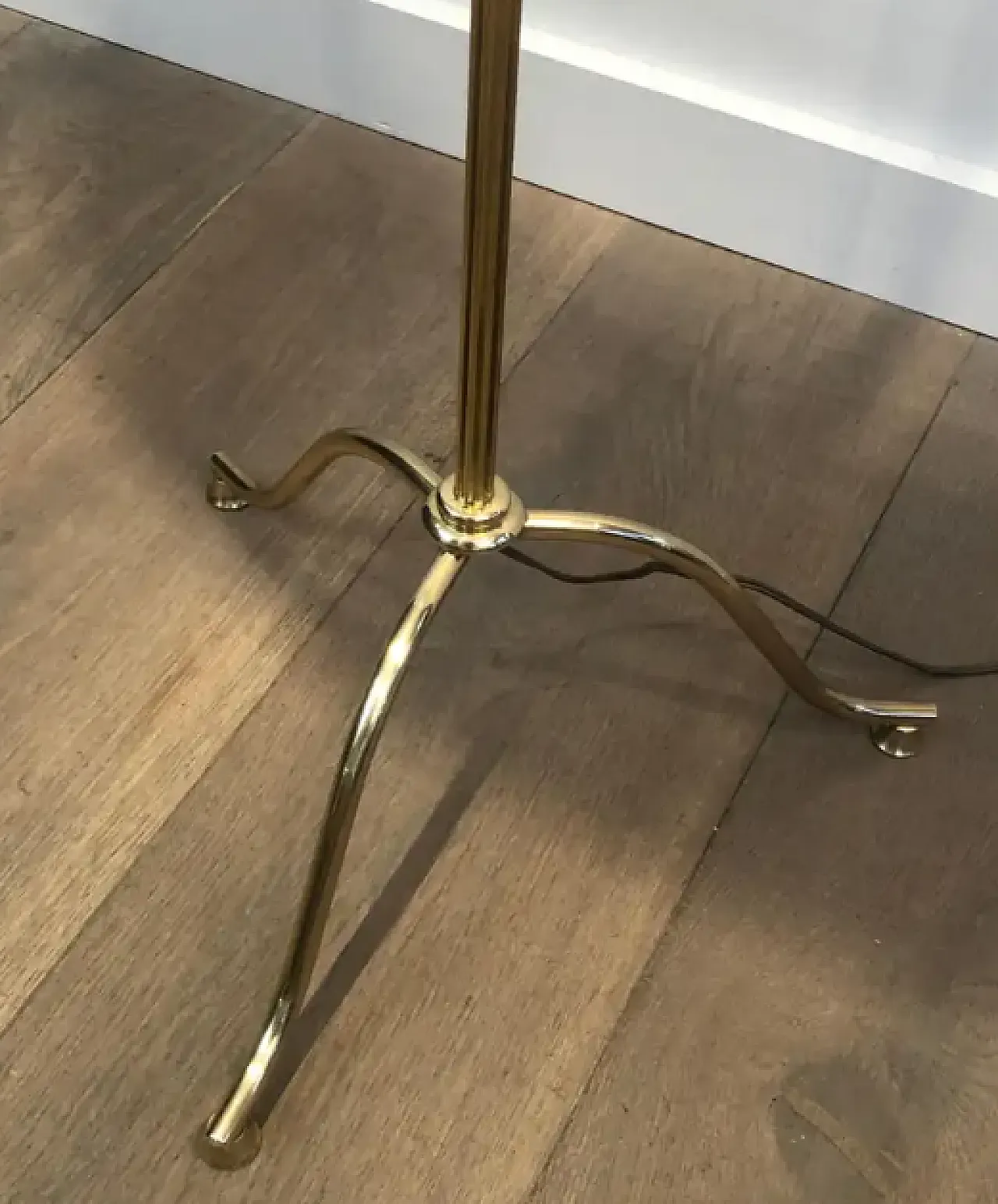 Brass floor lamp by Maison Jansen, 1940s 5