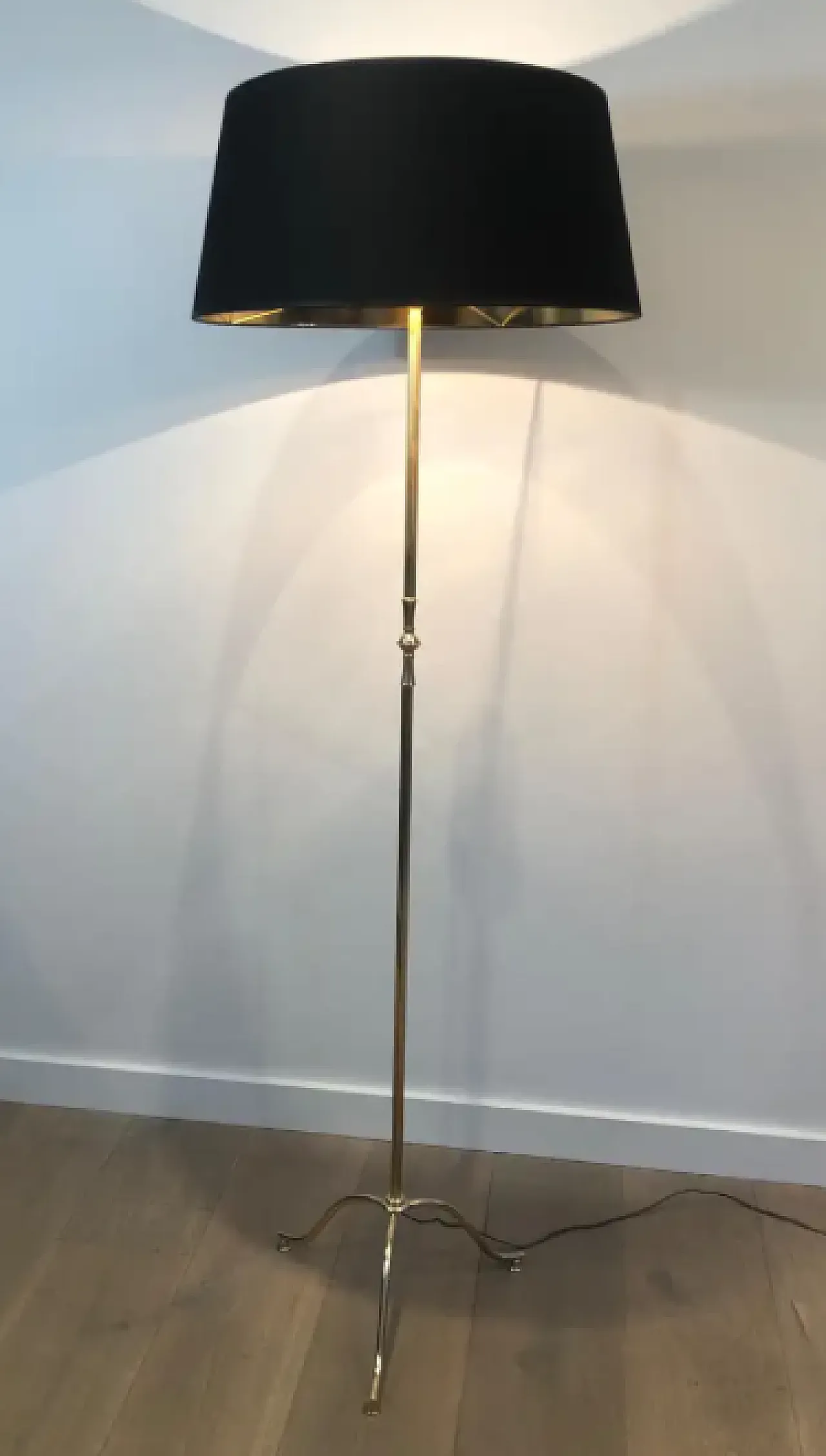 Brass floor lamp by Maison Jansen, 1940s 8