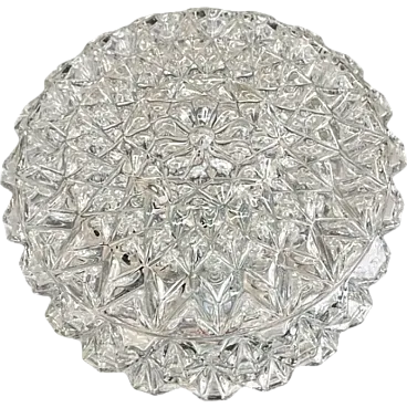 Polam Wikasy glass ceiling lamp, 1970s