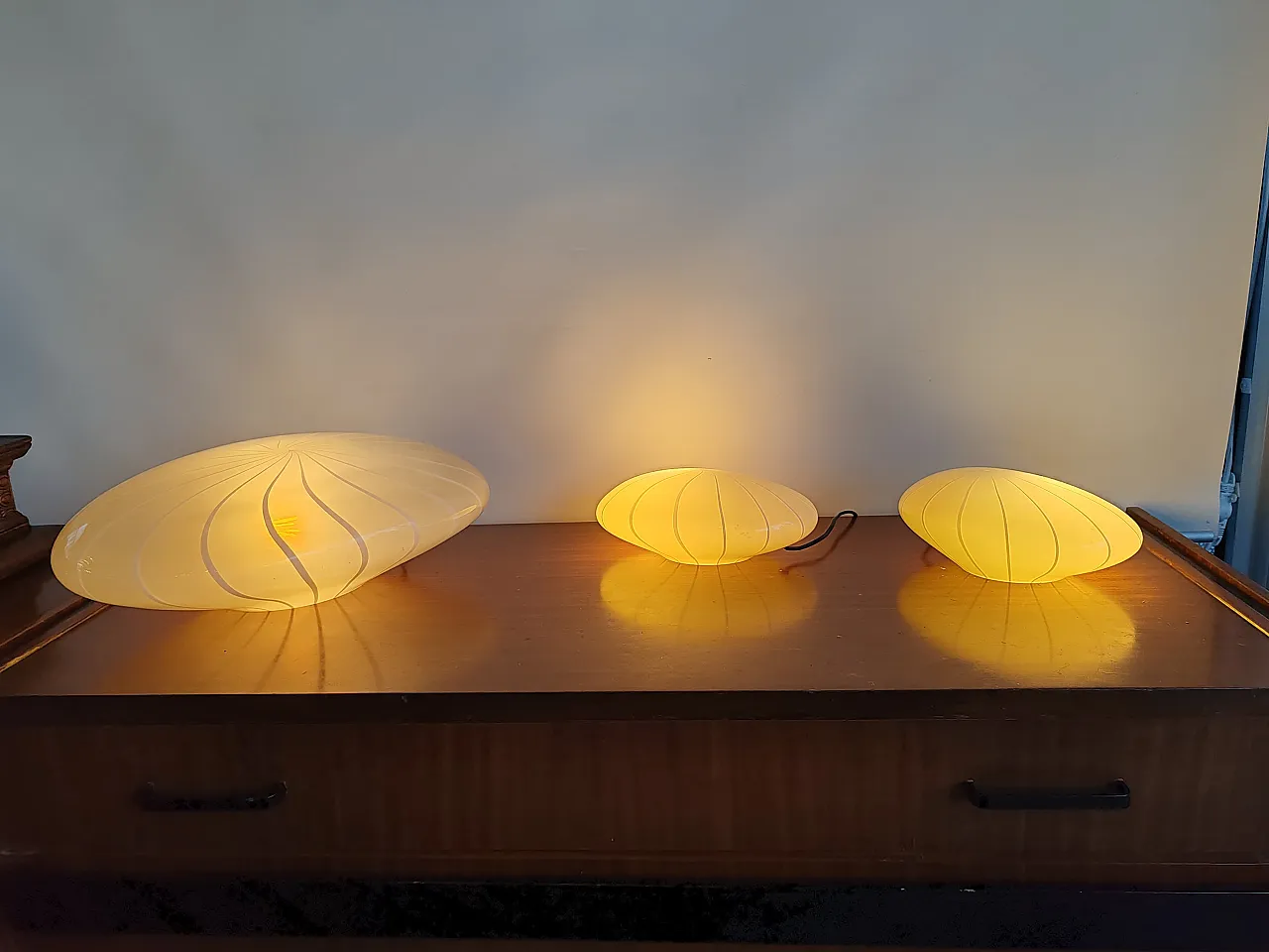 3 Murano glass table lamps, 70s 4