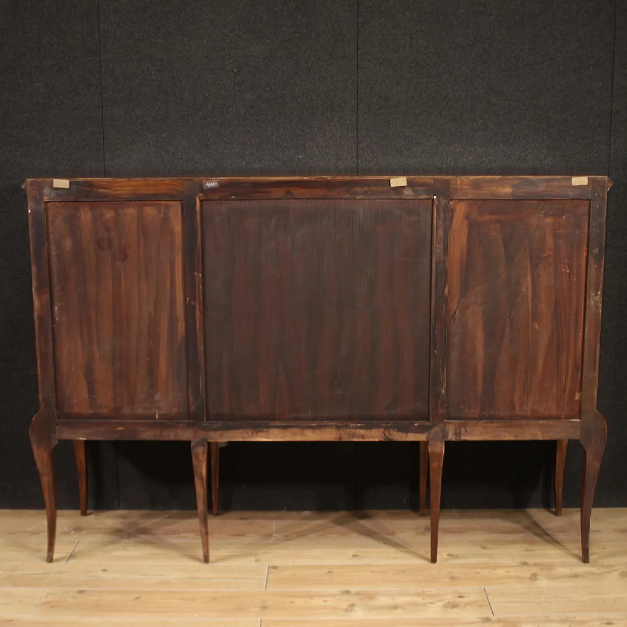 Large inlaid wooden bar cabinet sideboard, 20th century 10