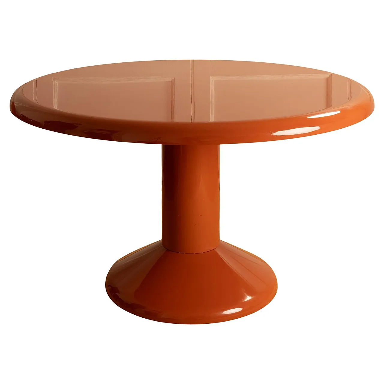 Round lacquered table by Vico Magistretti, 1970s 1