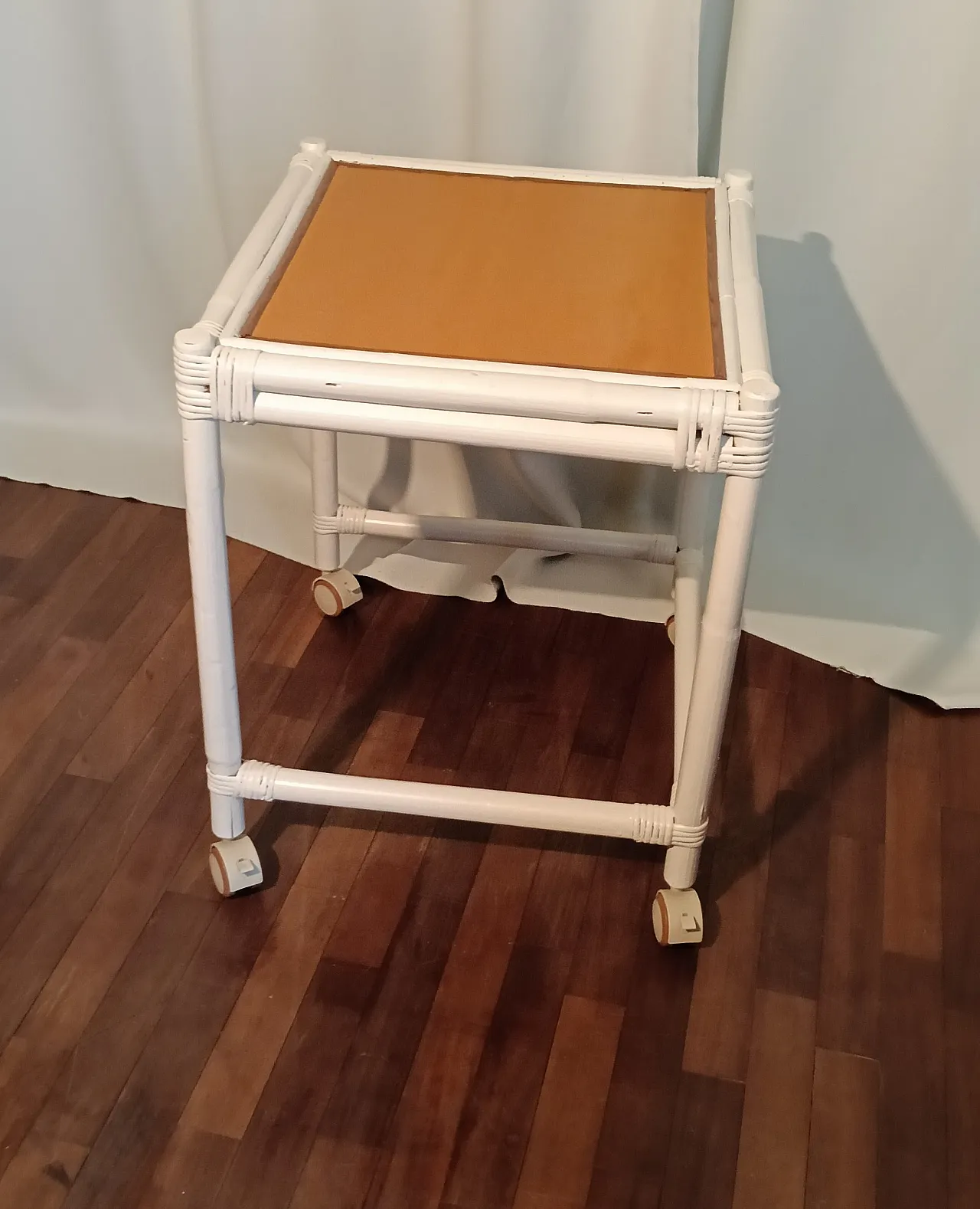 Bamboo side table, 70s 3