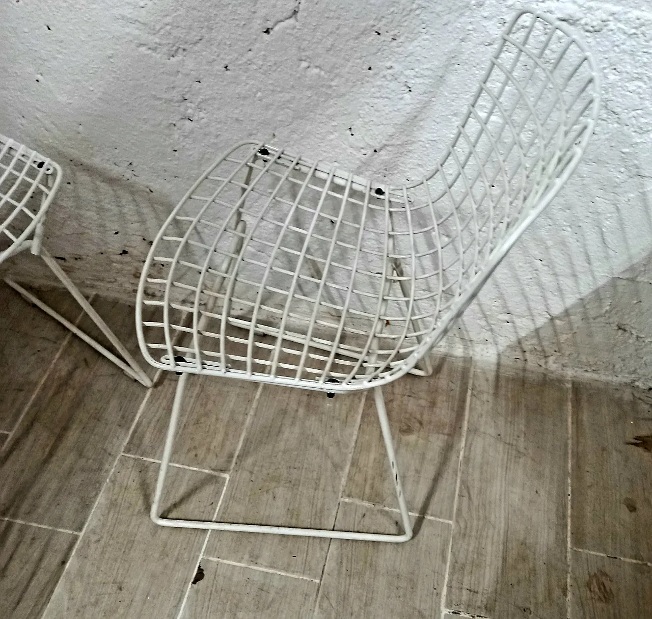 Set of 4 Bertoia chairs for Knoll 5