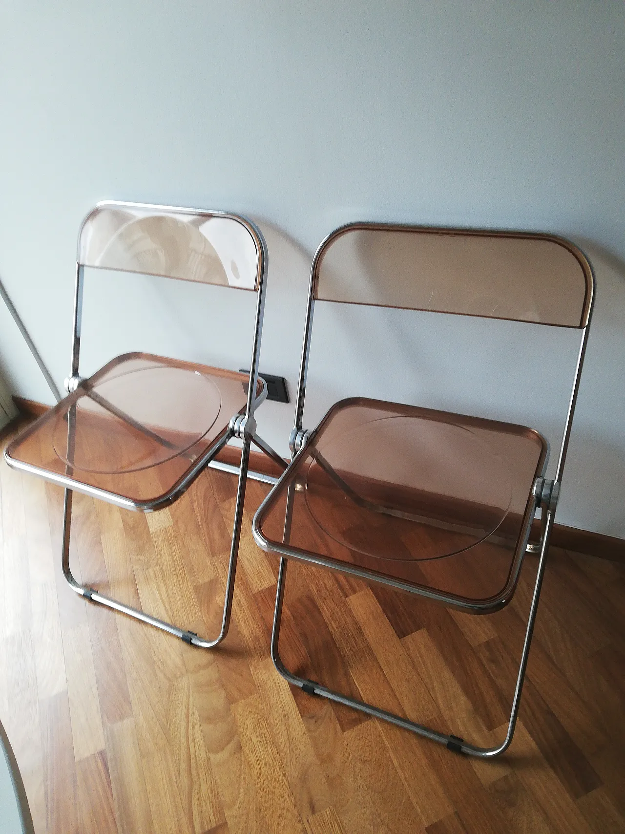 Plia folding chairs by Piretti for Anonima Castelli, 80s 2