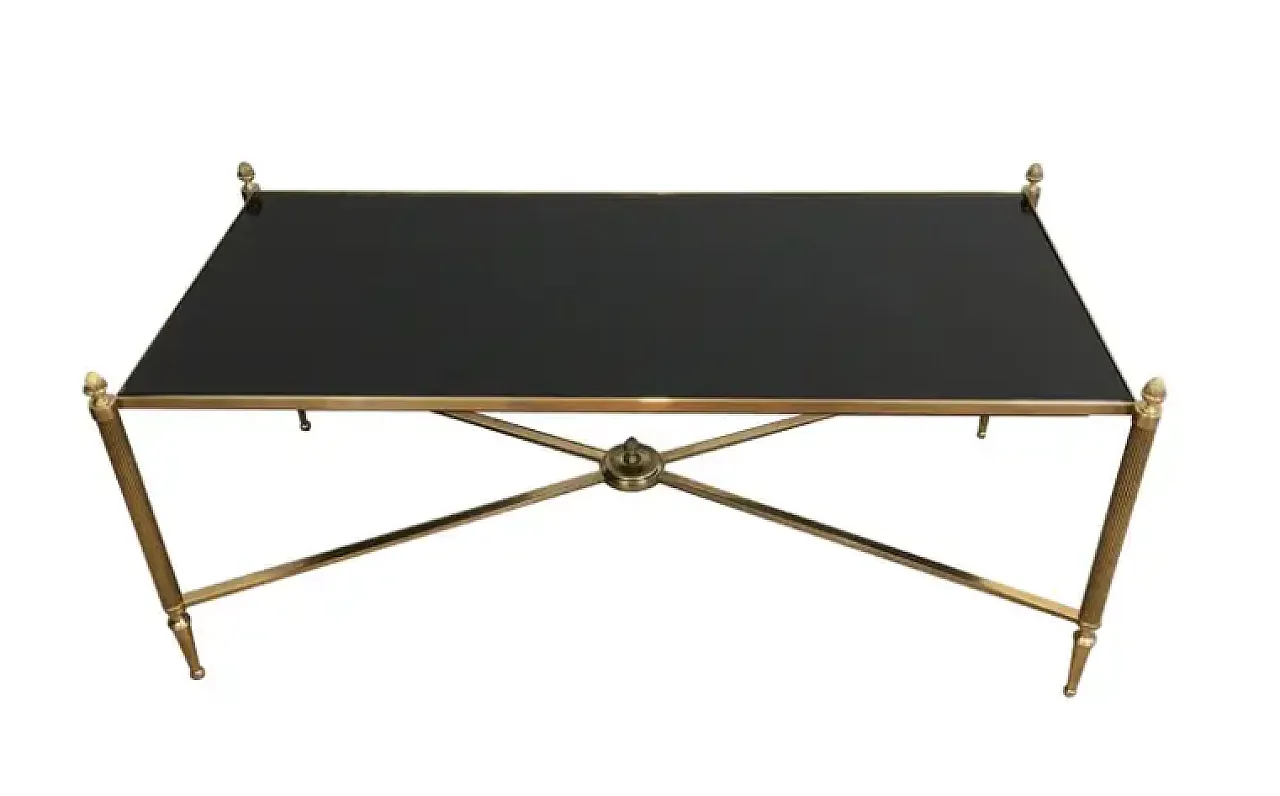 Brass coffee table by Maison Baguès, 1940s 1