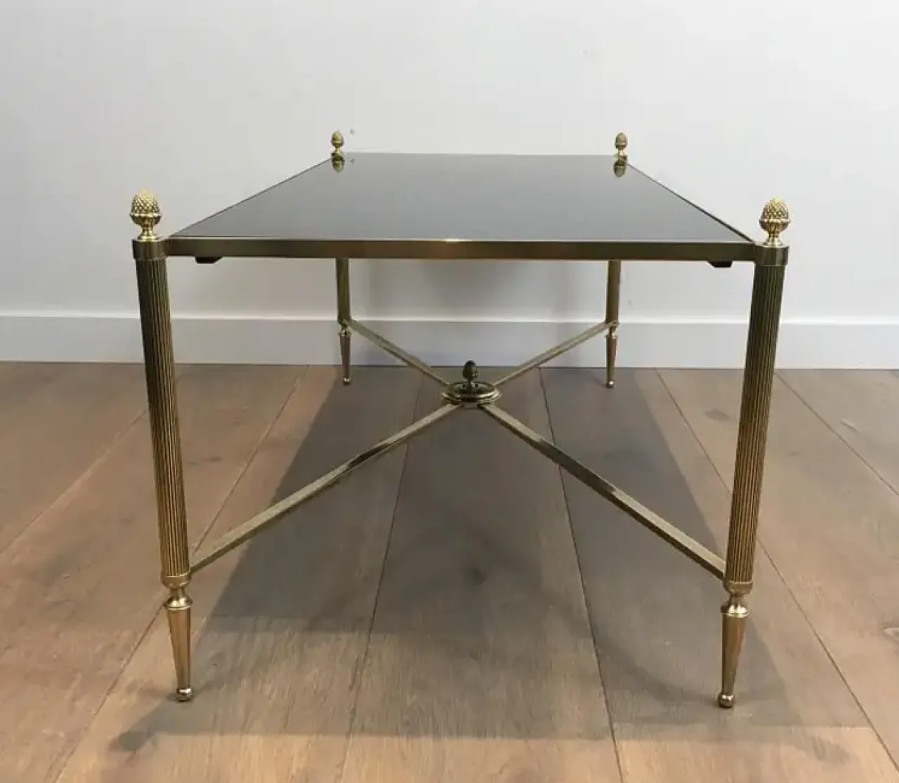 Brass coffee table by Maison Baguès, 1940s 3