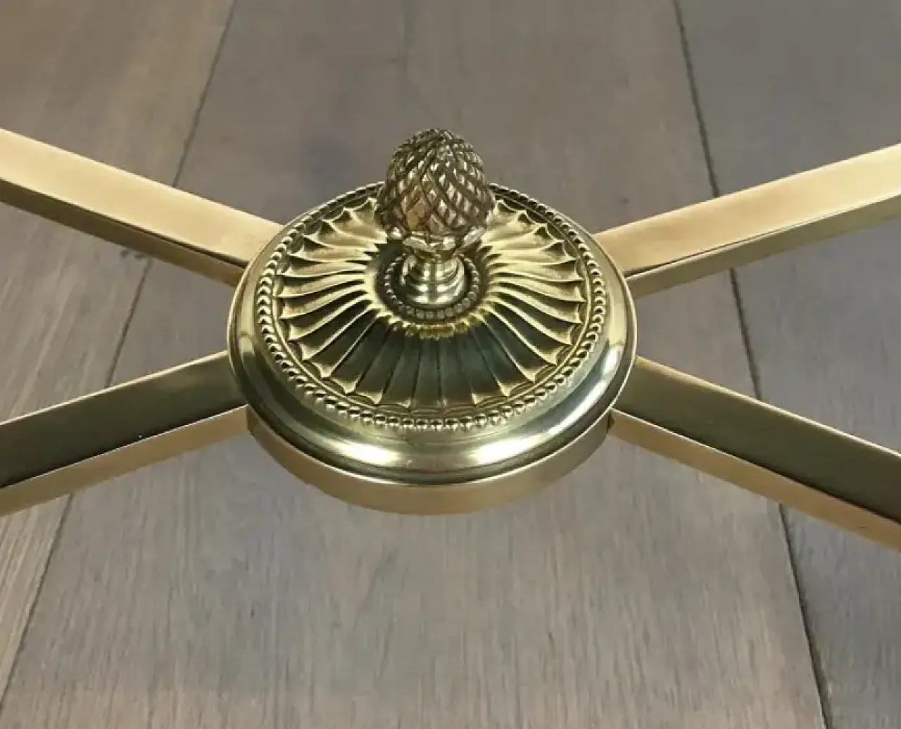 Brass coffee table by Maison Baguès, 1940s 6