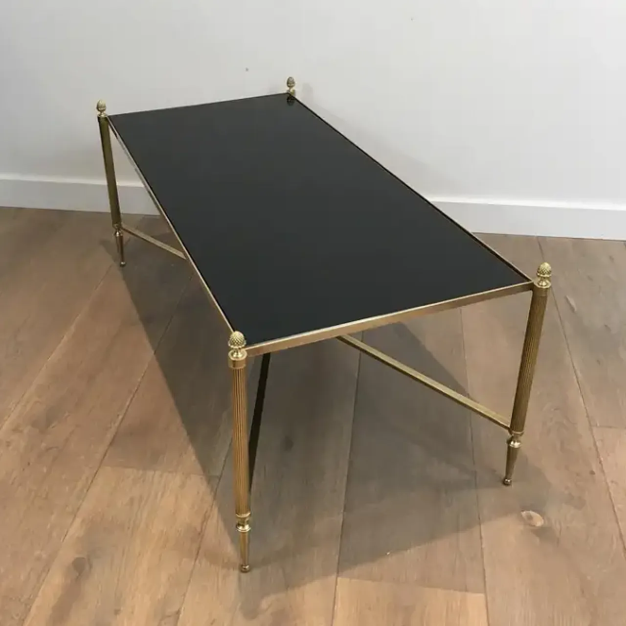 Brass coffee table by Maison Baguès, 1940s 8