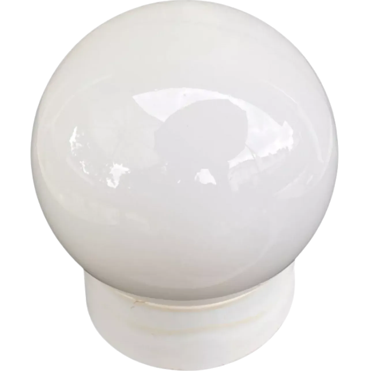 White spherical wall lamp, 1960s 7