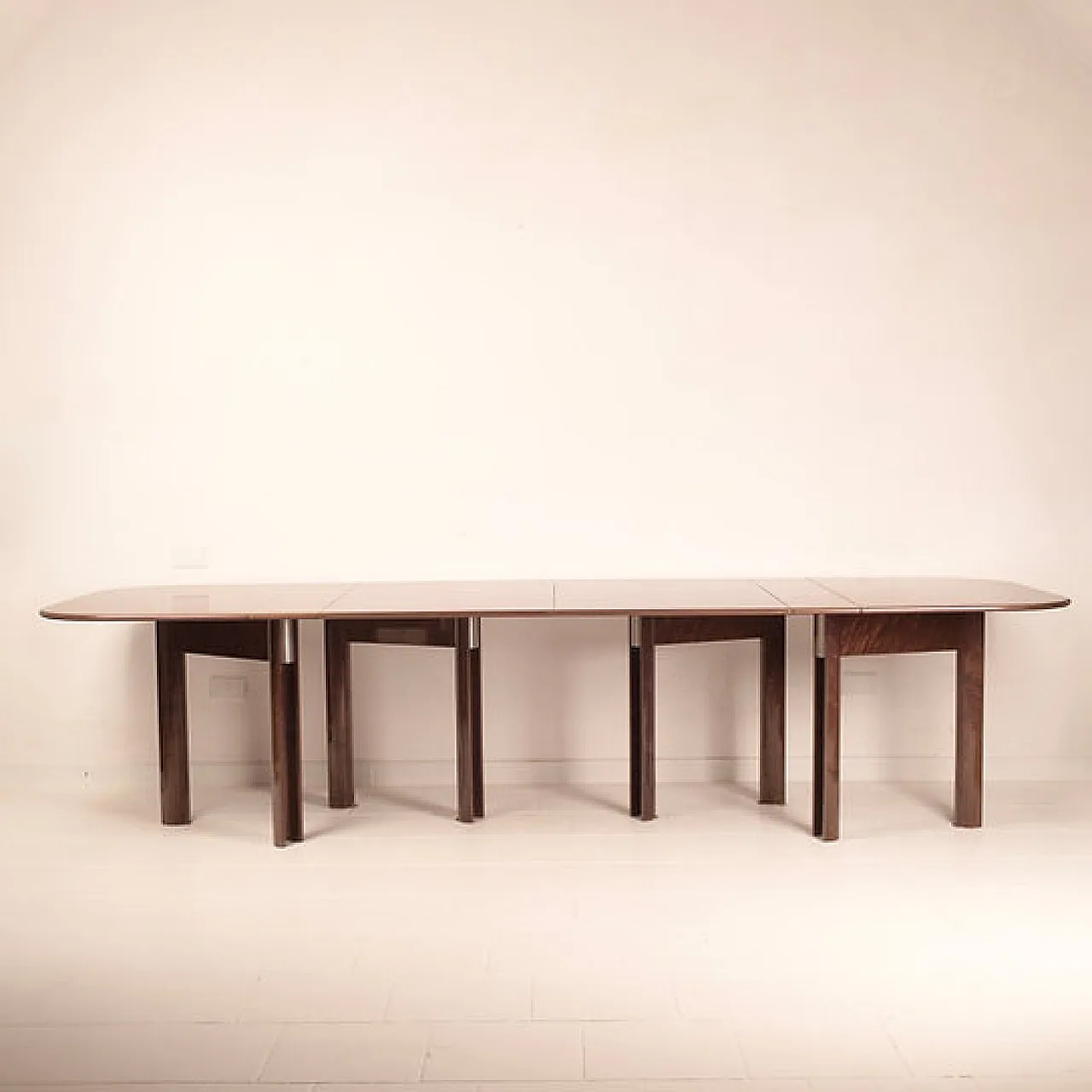 Dinner table by Giovanni Offredi for Saporiti Italia, 1980s 9