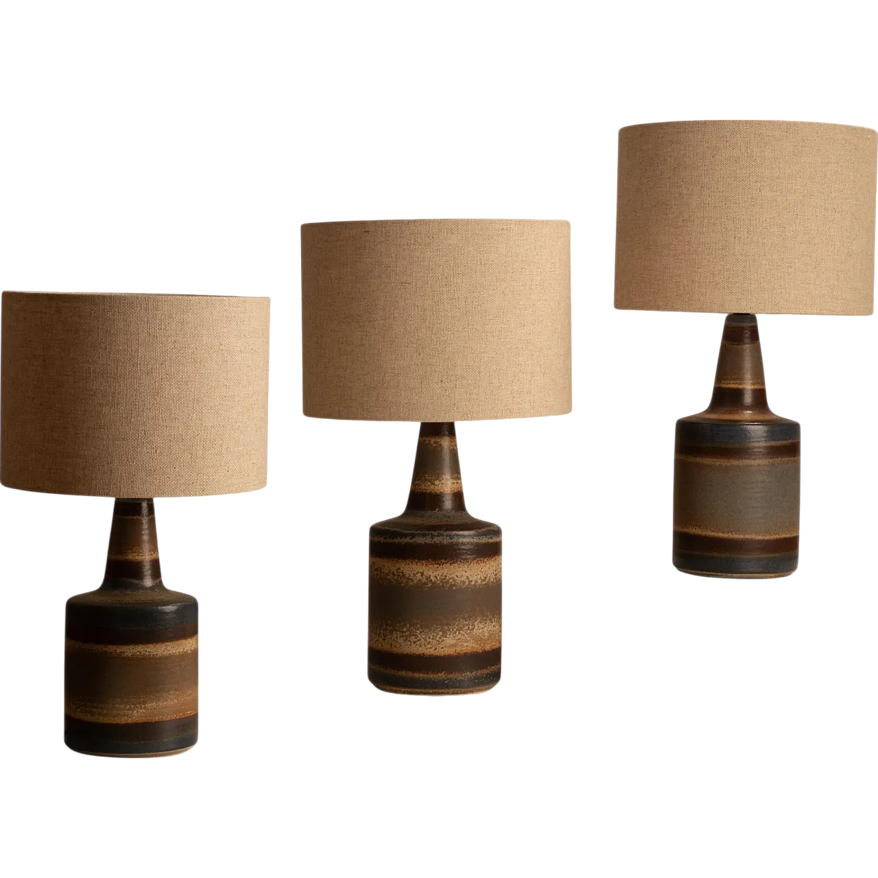 3 Ceramic table lamps, 1960s 12