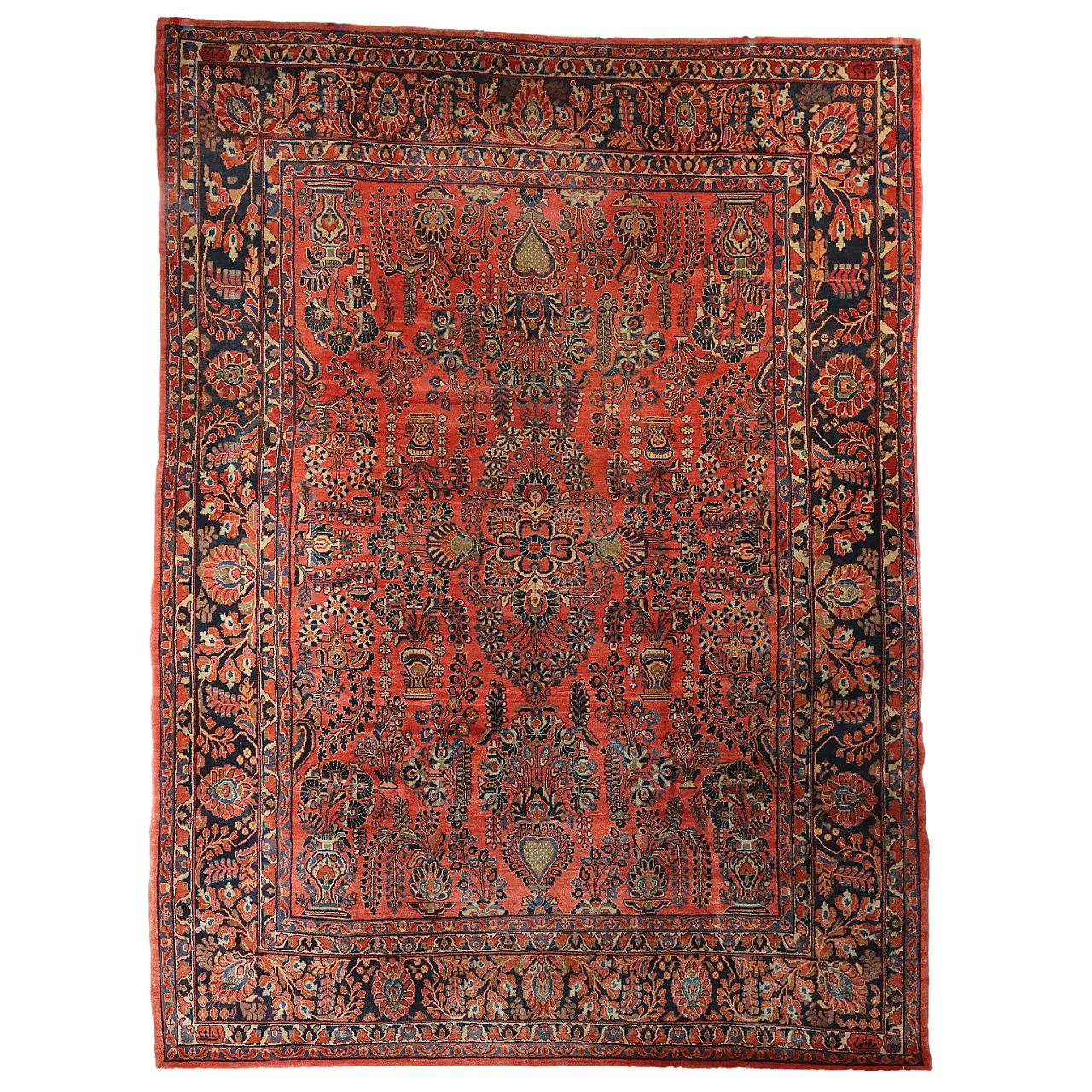 Saruk American cotton and wool rug, late 20th century 1