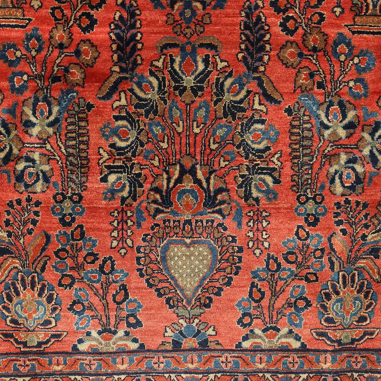 Saruk American cotton and wool rug, late 20th century 5