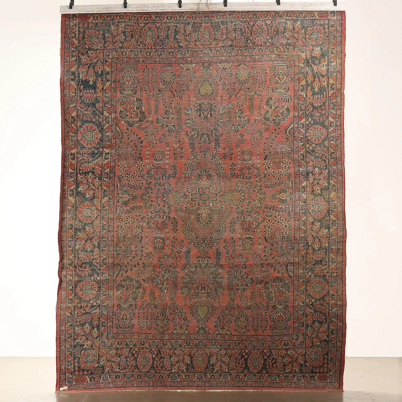 Saruk American cotton and wool rug, late 20th century 9