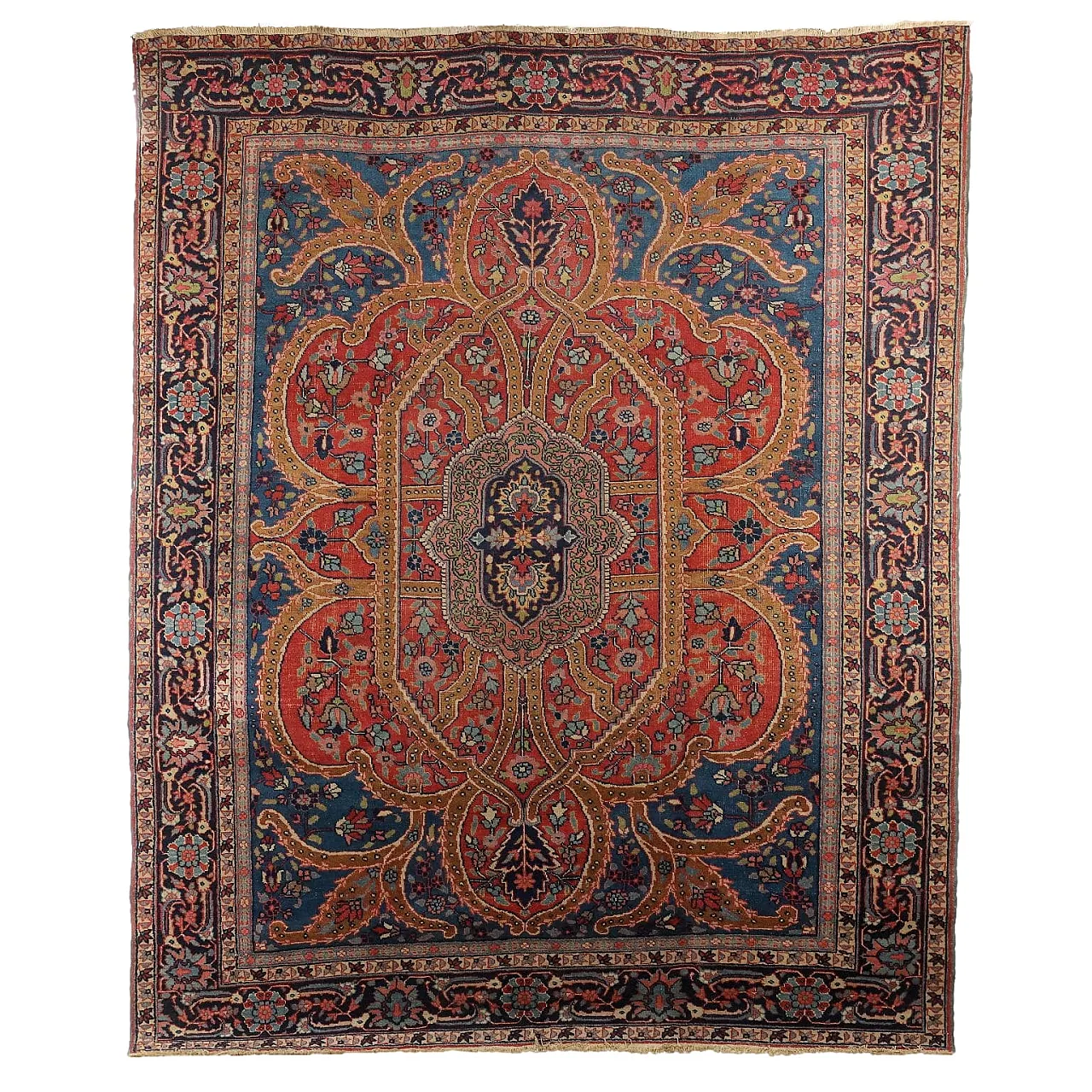 Mashad carpet in cotton and wool, late 20th century 1